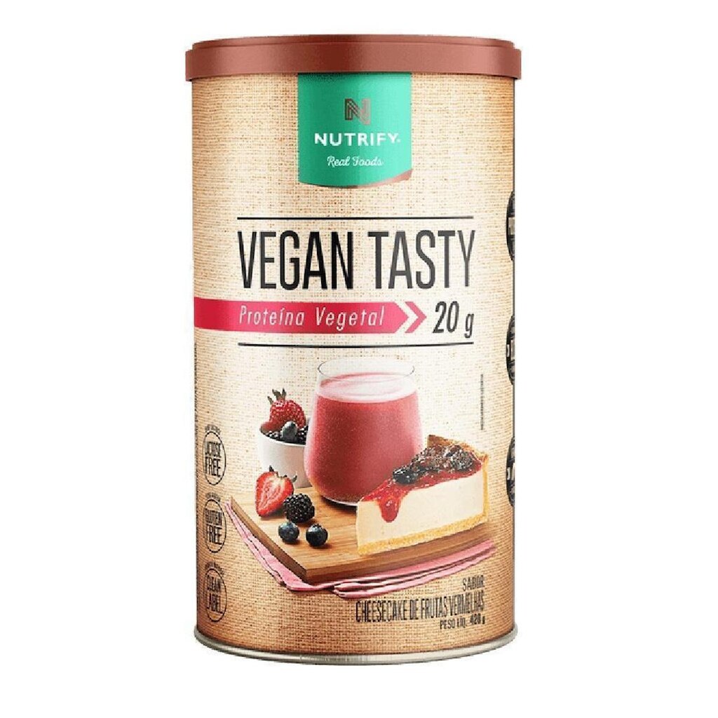 Vegan Tasty Cheesecake Frutas Vermelhas Nutrify 420g