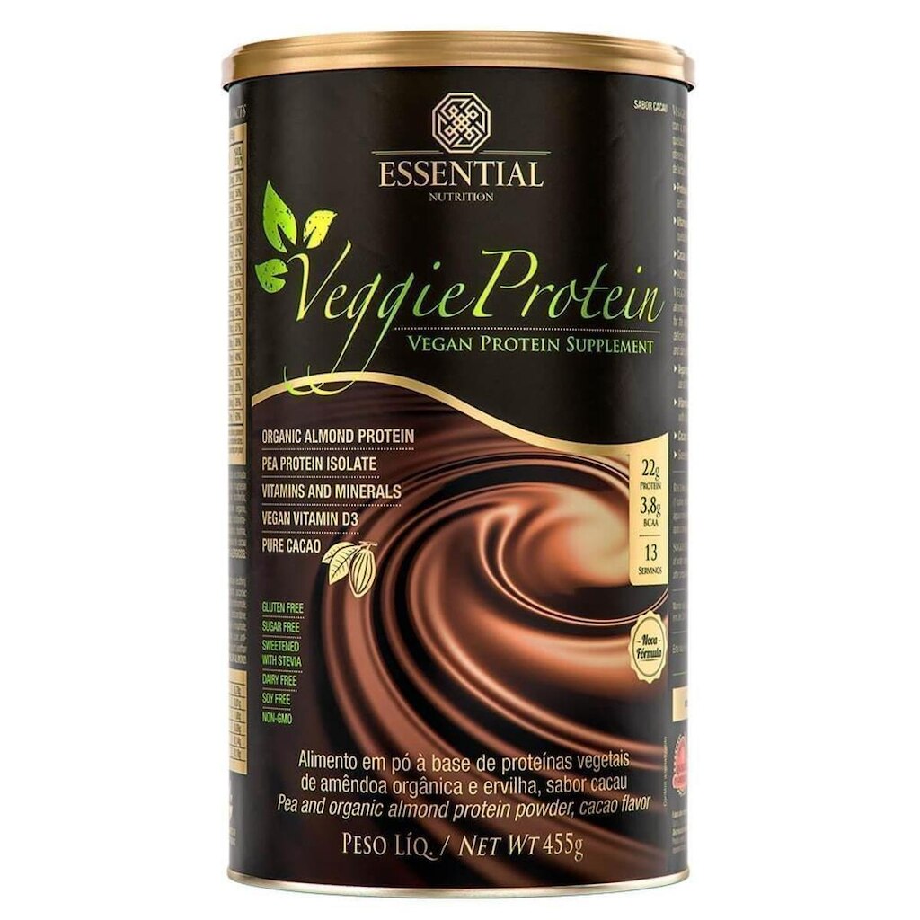 Veggie Protein Cacau  455g  Essential Nutrition