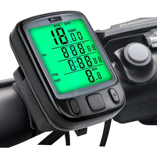 Velocímetro Digital Odômetro Bike Com Fio Com Luz Noturna - Preto Menor preço em Velocímetro Digital Odômetro Bike Com Fio Com Luz Noturna - Preto