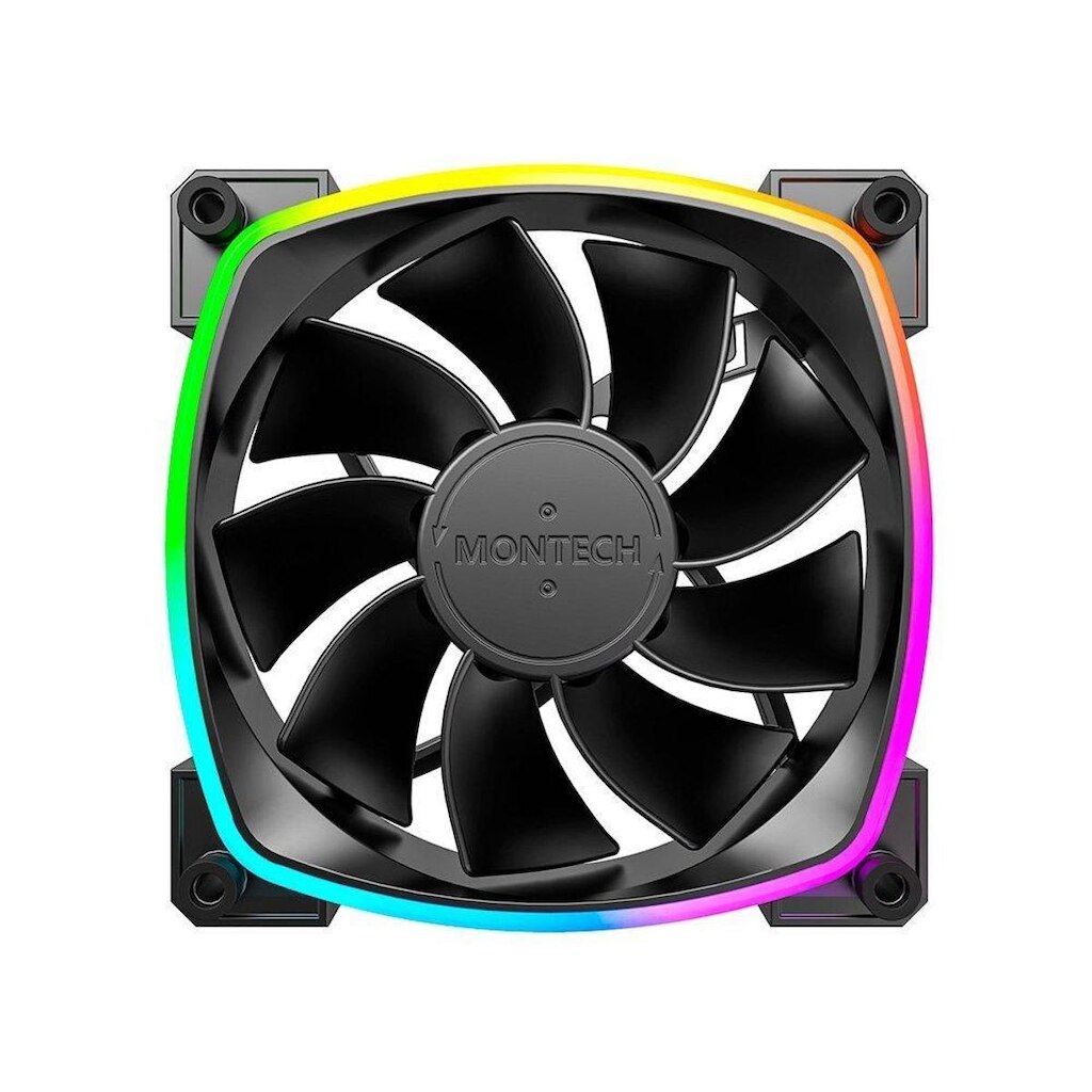 Ventoinha Montech RX120, 120mm, PWM, ARGB, Lâmina Reversa, - RX120 PWM
