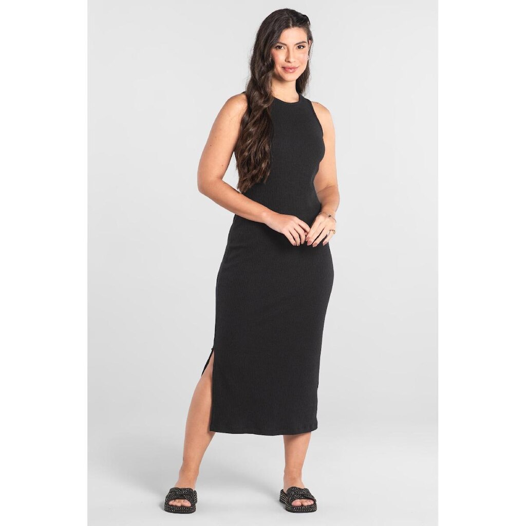 Vestido Adulto em Ribana Canelada Just Basic