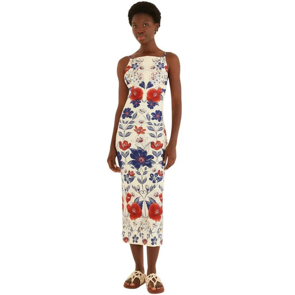 Vestido Alça Farm Rio Floral Lina