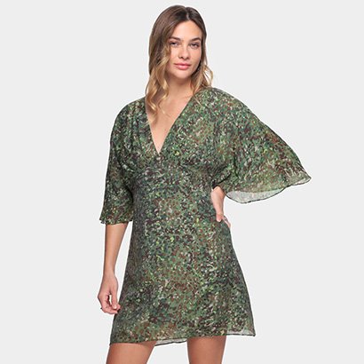 Vestido All Is Love Curto Mistic Green - Feminino