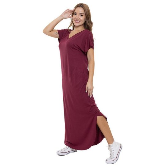 Vestido Aura Longo Bolsos