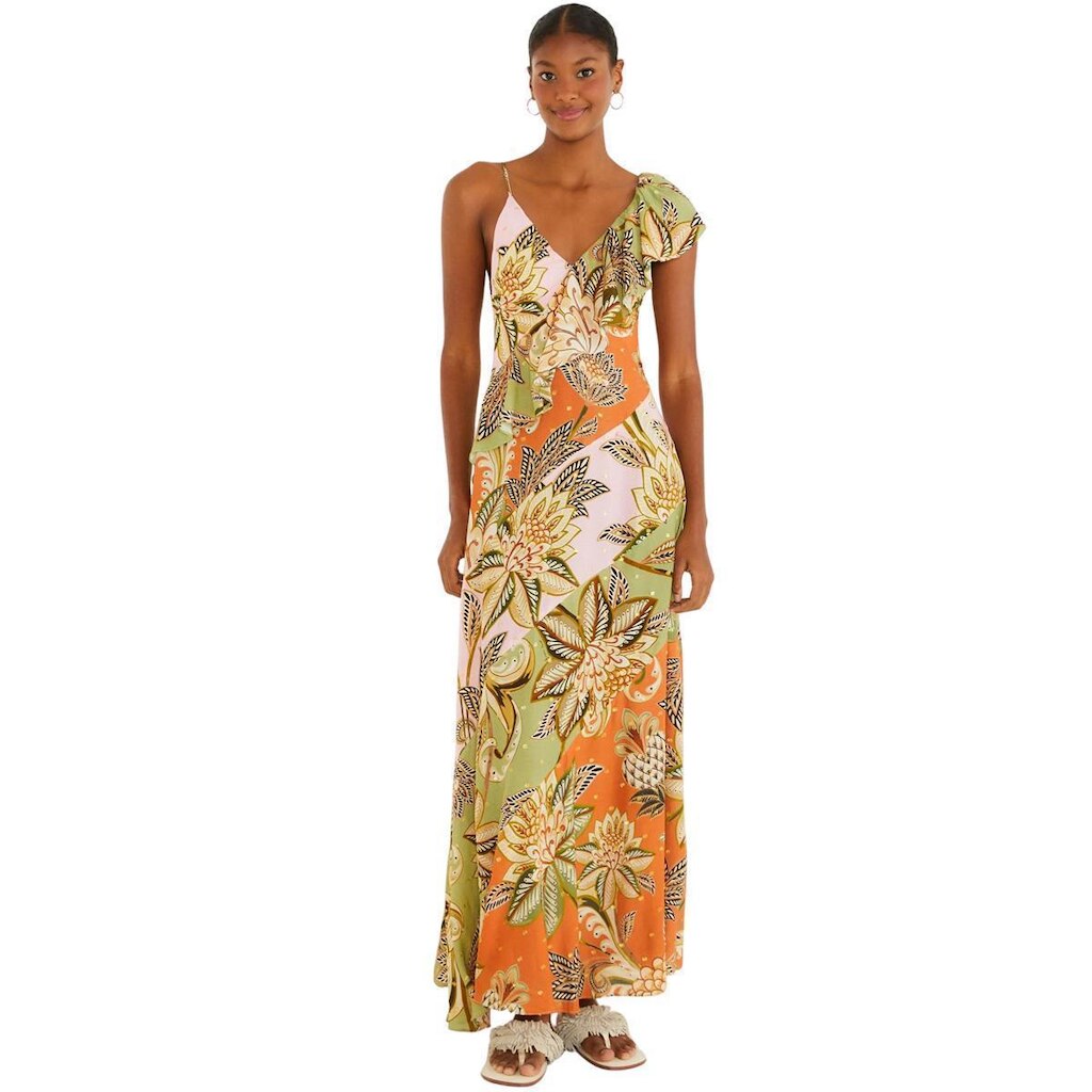 Vestido Babado Farm Rio Patch Floral Delhi