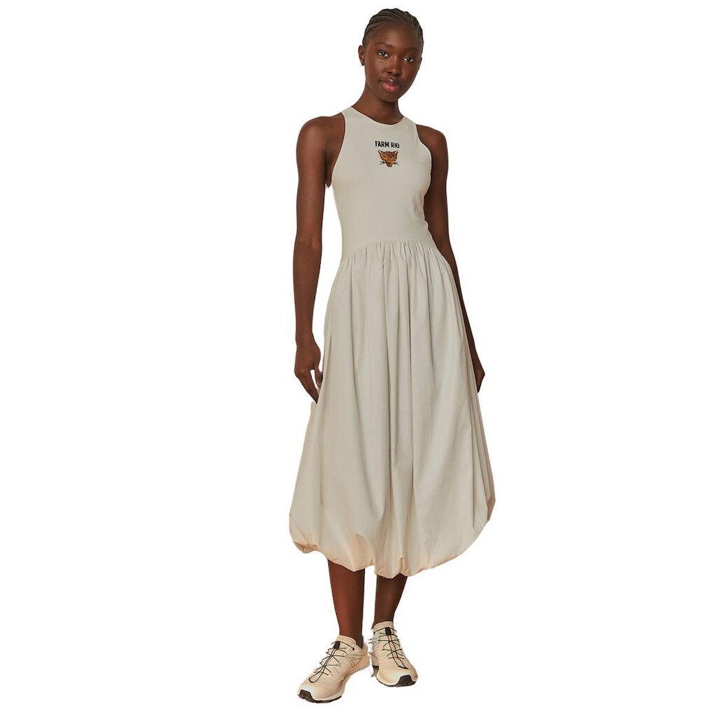 Vestido Balone Farm Rio Bordado Banana