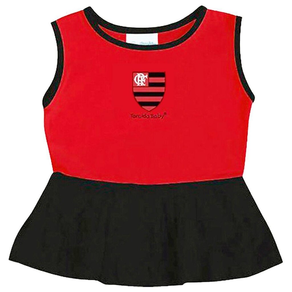 Vestido Bebê Alça larga Flamengo - 005B