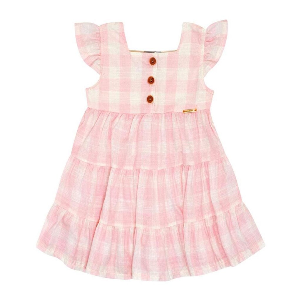 Vestido Bebê Menina - Xadrez Chiclete - 50512-1314