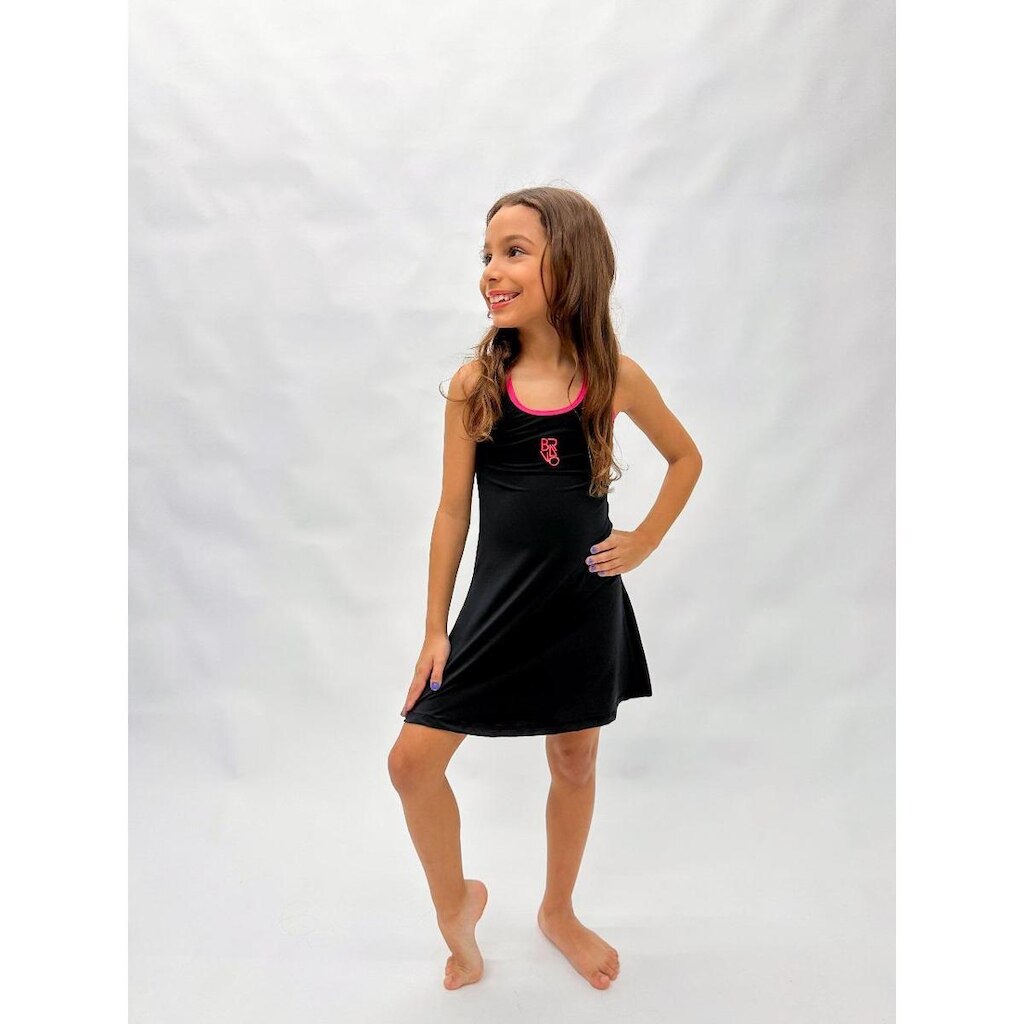 Vestido Bravo Duo Infantil Preto