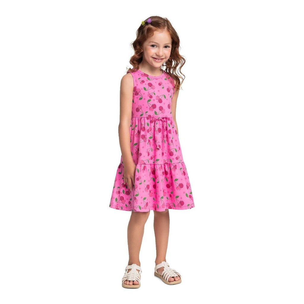 Vestido Cerejinhas Infantil Bee Loop