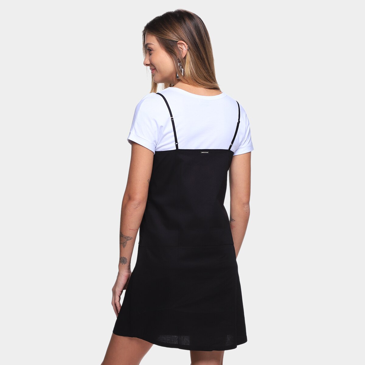 Vestido Colcci Curto Sleep Dress Sobreposto - 1