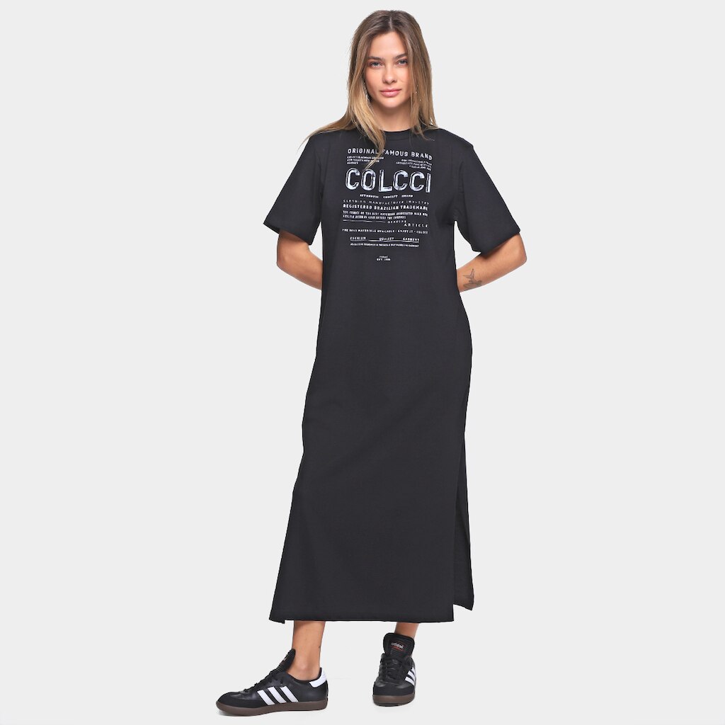 Vestido Colcci Midi Logo