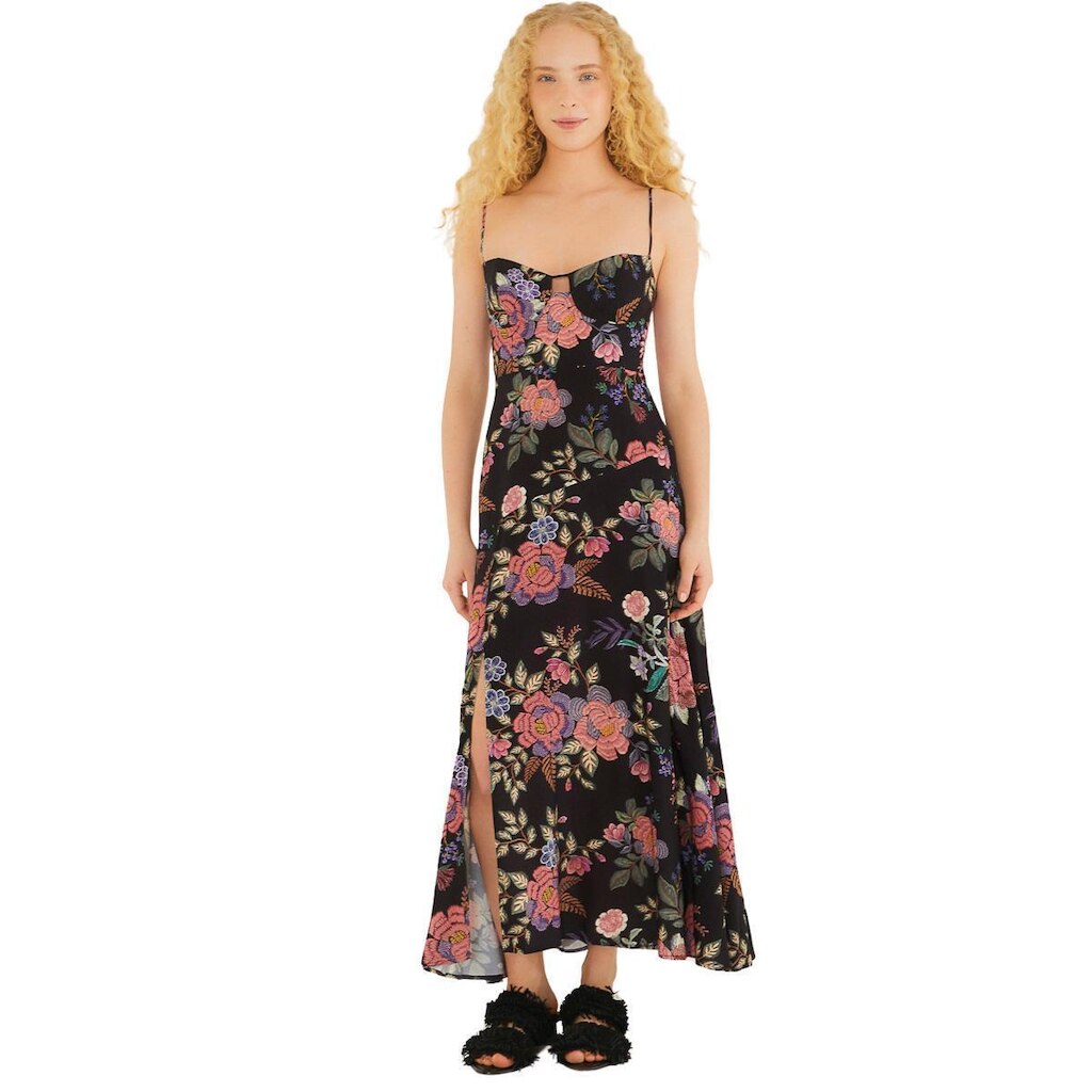 Vestido Cropped Farm Rio Floral Berlim