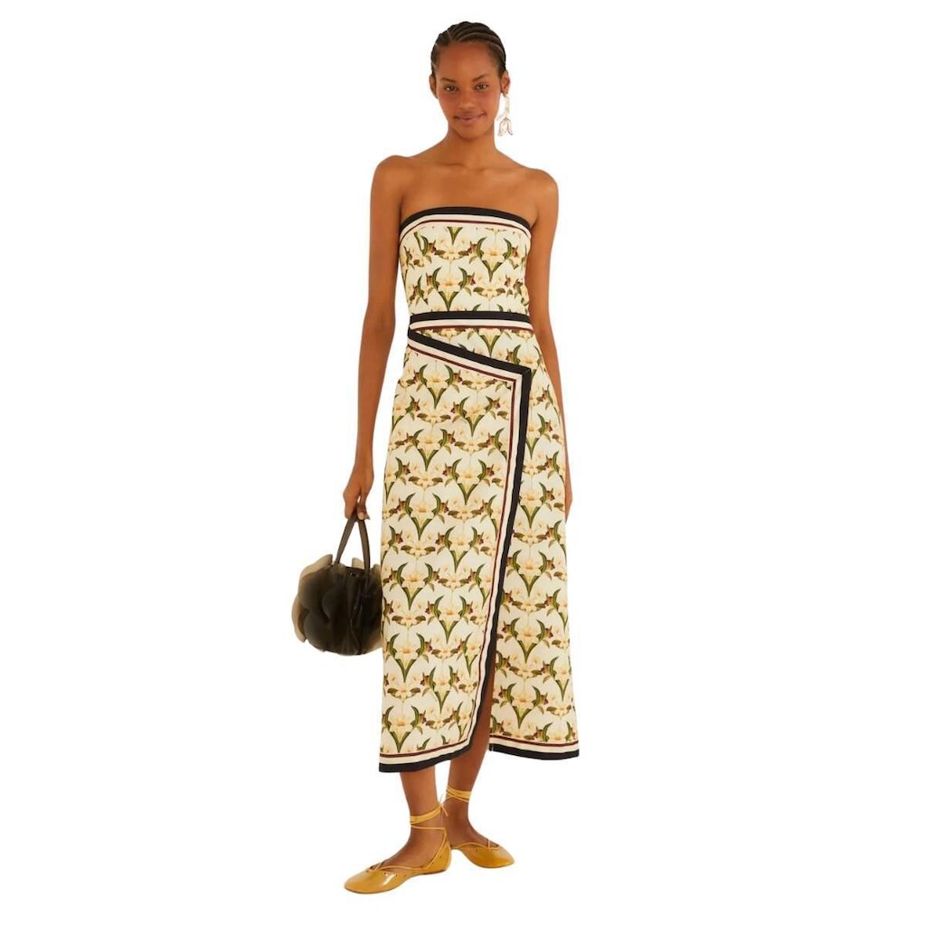 Vestido Cropped Farm Rio Lenço Polina