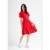 Vestido Curto Básico em Meia Malha Just Basic - Vermelho
