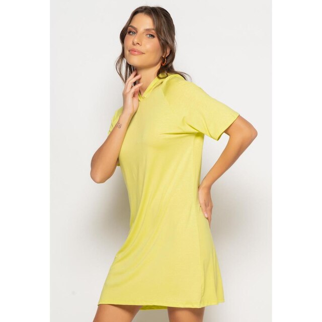 Vestido Curto Com Capuz Malha Salvatore