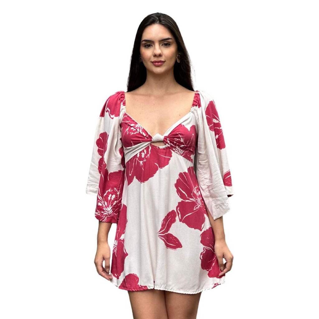Vestido Curto Estampado Lurdes Usenagai
