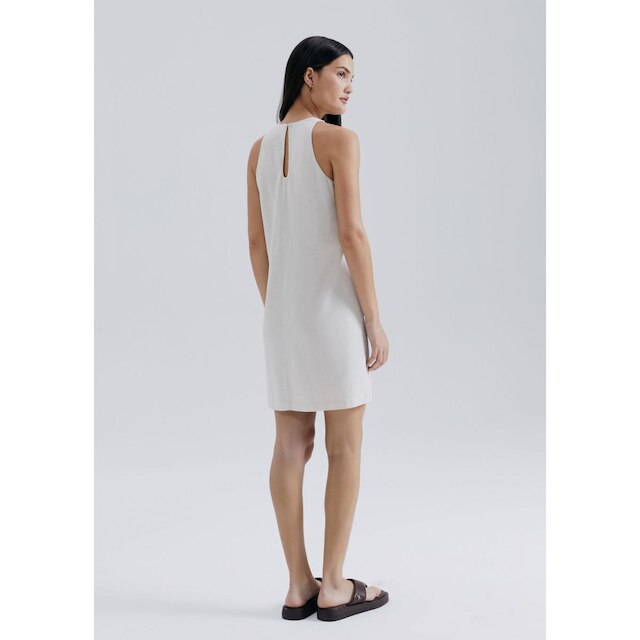 Vestido Curto Evasê Com Linho Hering
