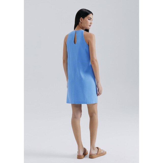 Vestido Curto Evasê Com Linho Hering