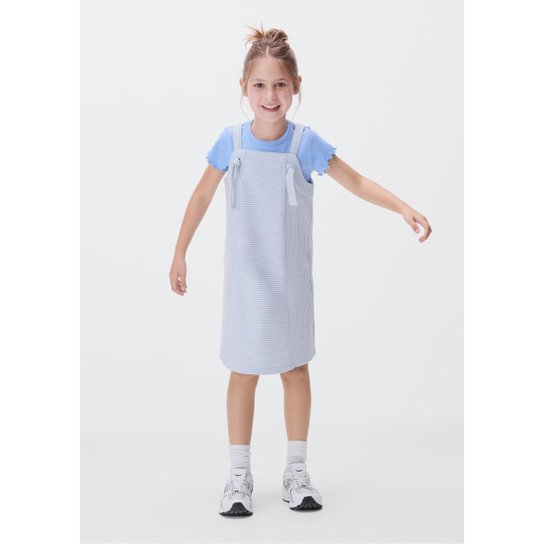 Vestido Curto Evasê Infantil Hering Kids