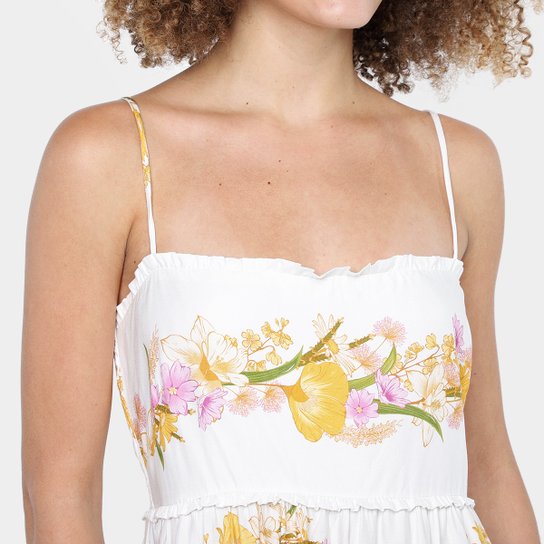 Vestido Curto Farm Flor Do Campo Feminino