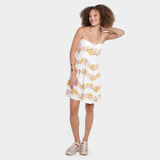 Vestido Curto Farm Flor Do Campo Feminino