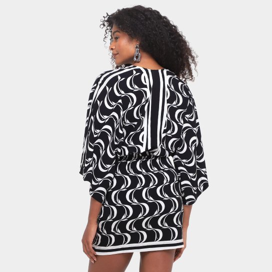Vestido Curto Farm Peixe Copa Feminino