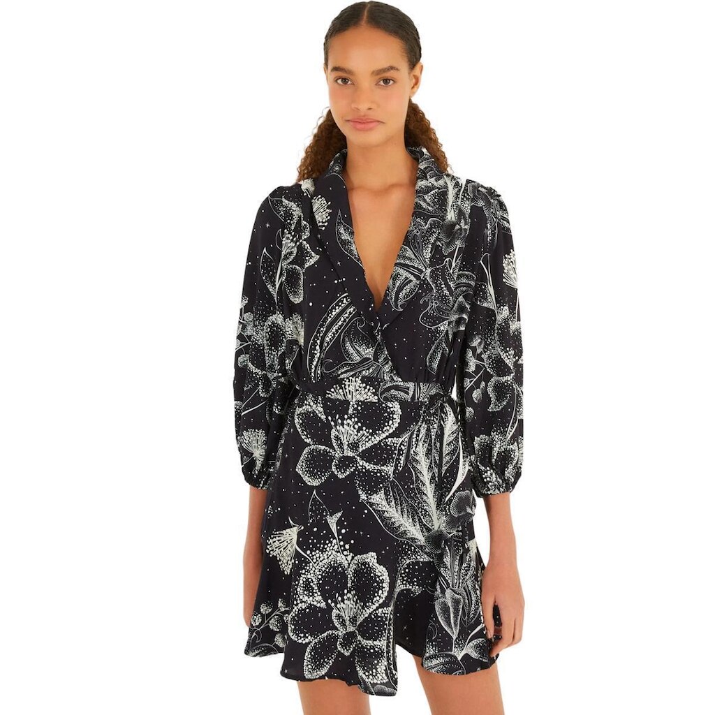 Vestido Curto Farm Rio Céu de Flor