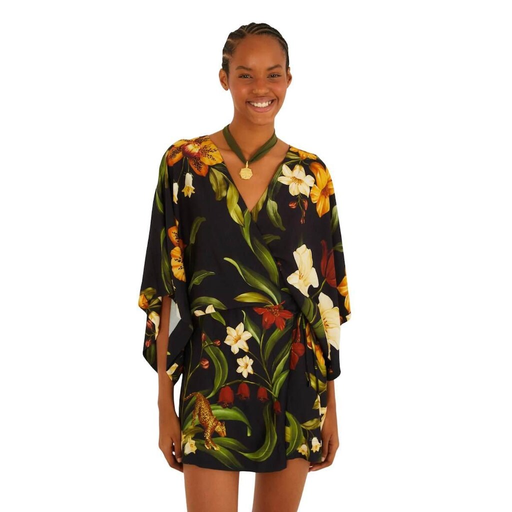 Vestido Curto Farm Rio Selva de Flor