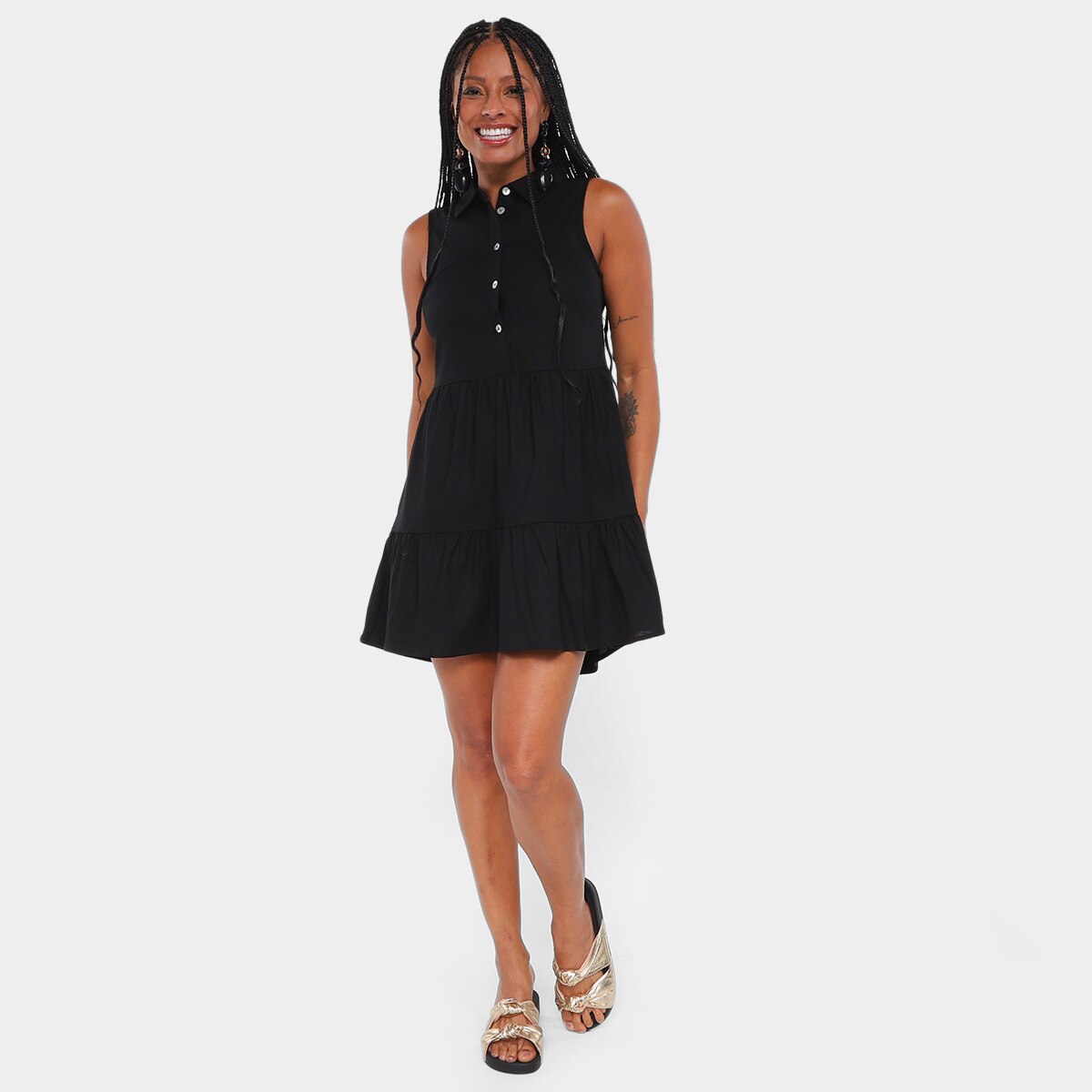 Vestido Curto Hering Casual Feminino - 3