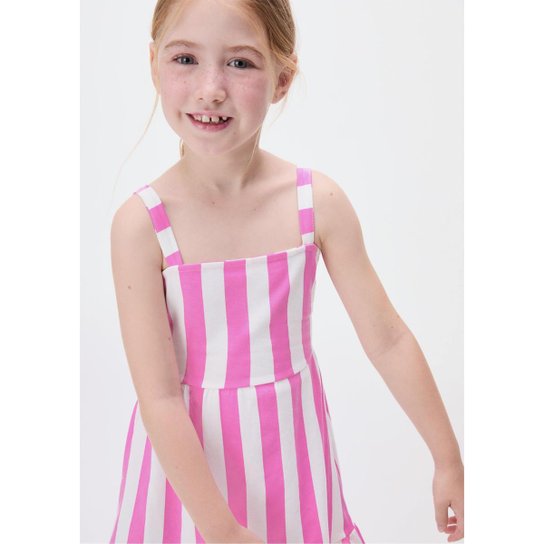 Vestido Curto Infantil Toddler Estampado Hering Kids
