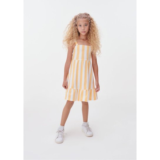 Vestido Curto Infantil Toddler Estampado Hering Kids