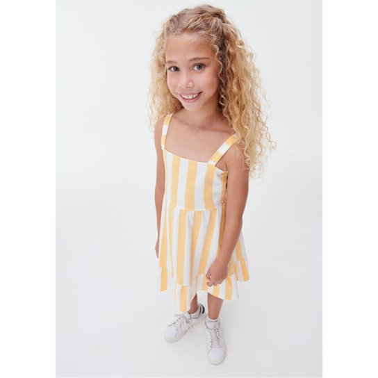 Vestido Curto Infantil Toddler Estampado Hering Kids