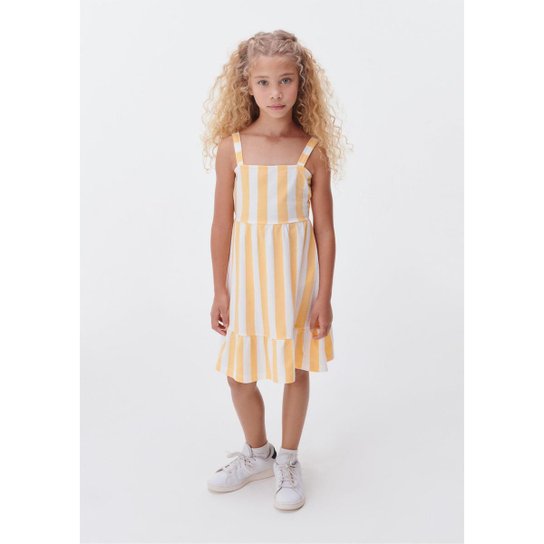 Vestido Curto Infantil Toddler Estampado Hering Kids