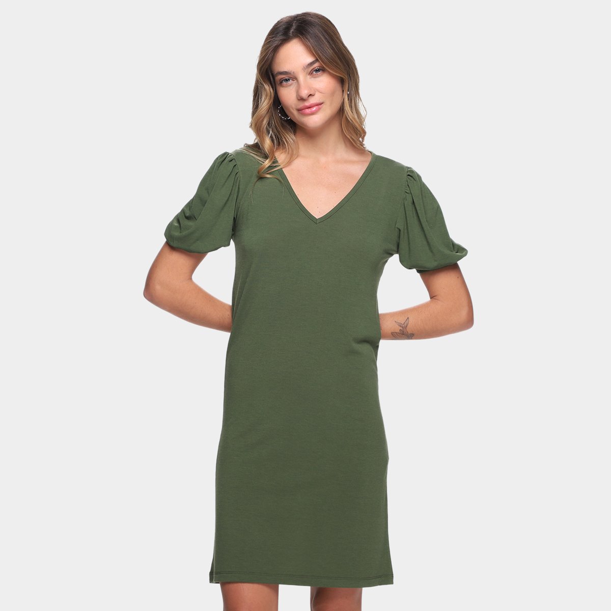 Vestido Curto Volare Decote V Feminino Menor preço em Vestido Curto Volare Decote V Feminino