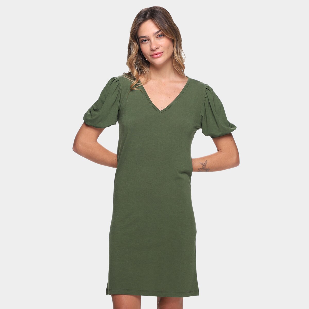 Vestido Curto Volare Decote V Feminino Menor preço em Vestido Curto Volare Decote V Feminino