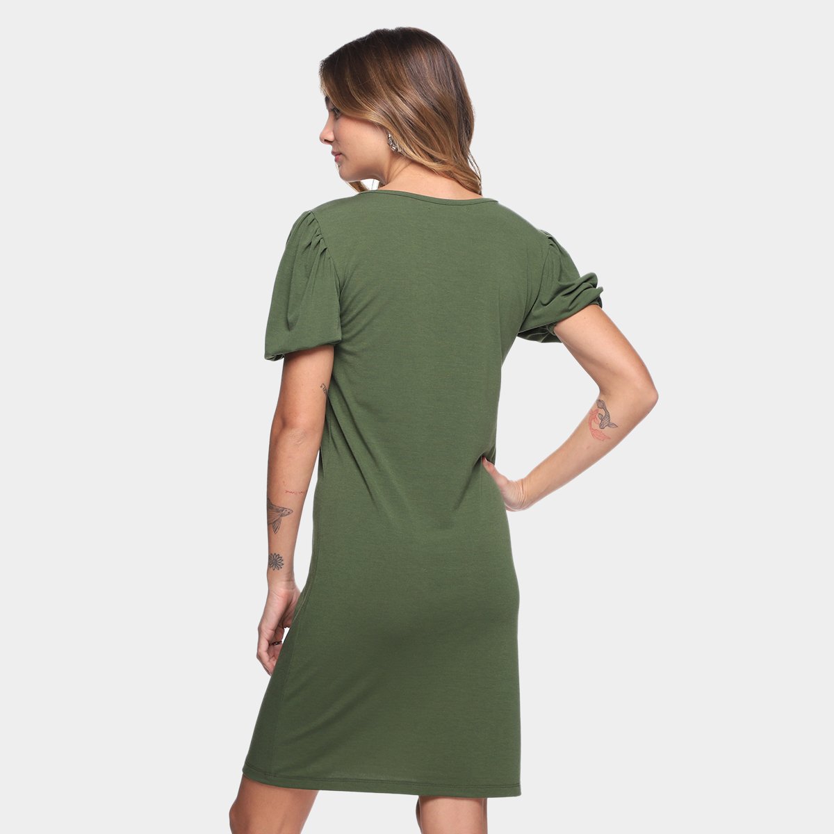 Vestido Curto Volare Decote V Feminino - 1