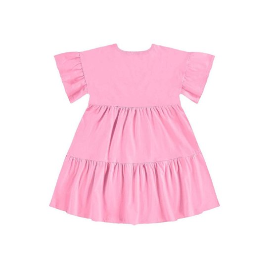 Vestido em Meia Malha Infantil Bee Loop