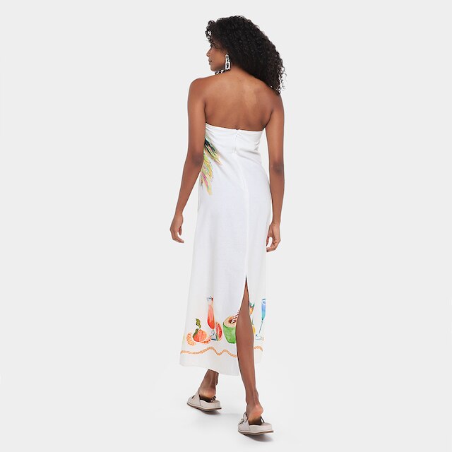 Vestido Farm Coquetel Lenco