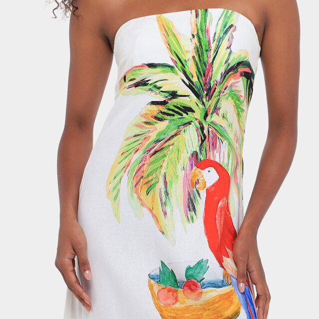 Vestido Farm Coquetel Lenco