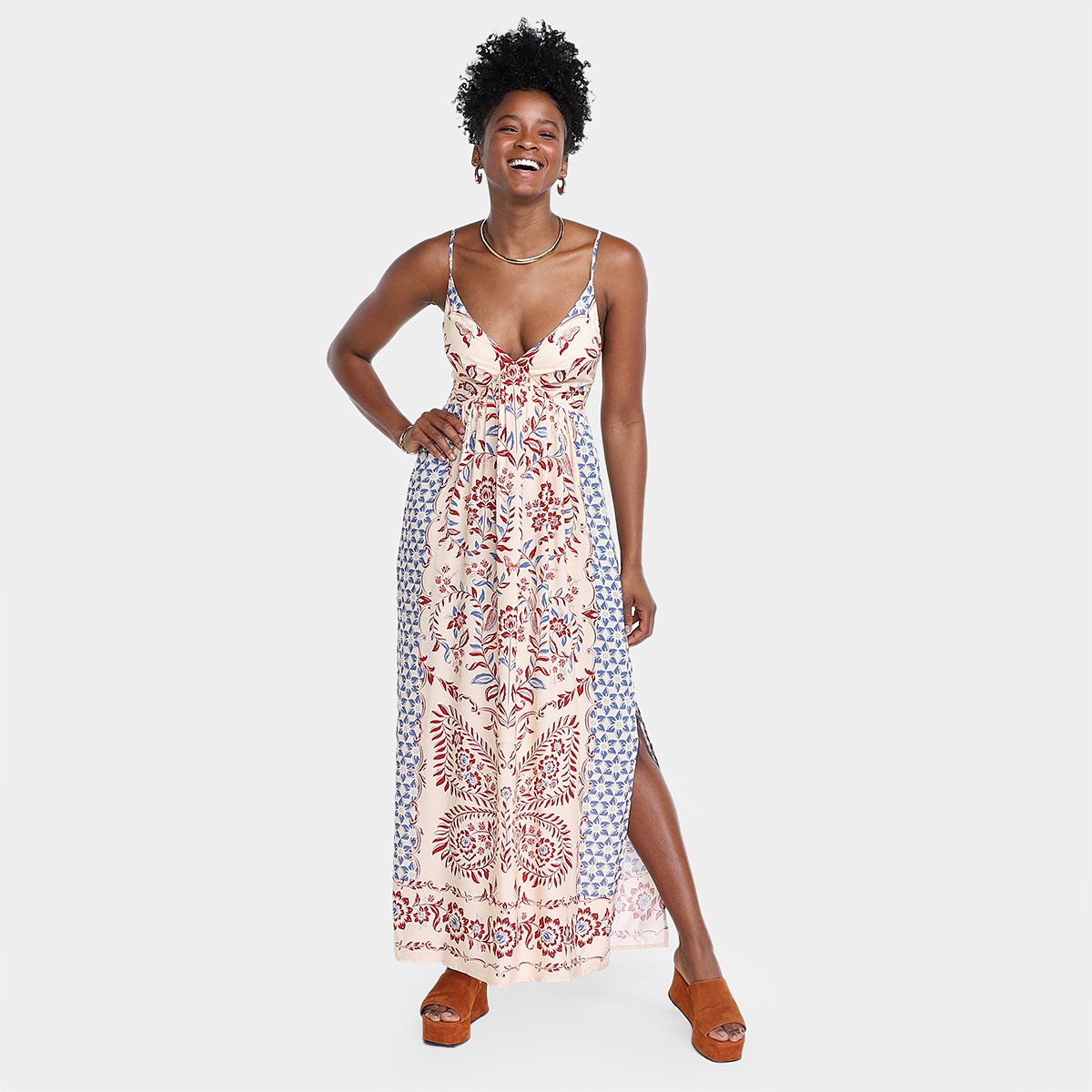 Vestido Farm Maresia Longo em promoção na Netshoes!