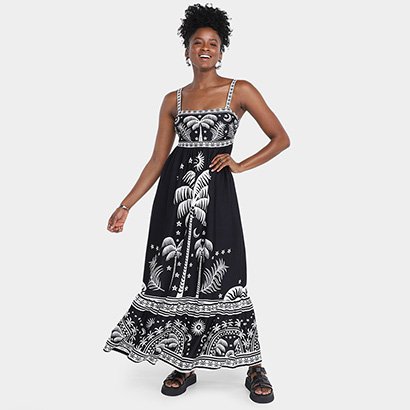 Vestido Farm Cropped Coqueiral Feminino - Feminino
