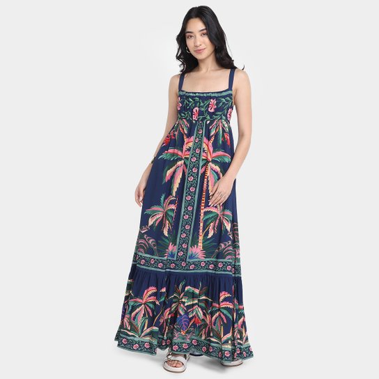 Vestido Farm Cropped Encanto da Natureza Feminino