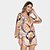 Vestido Farm Curto Beleza Boho Manga 3/4 - Bege