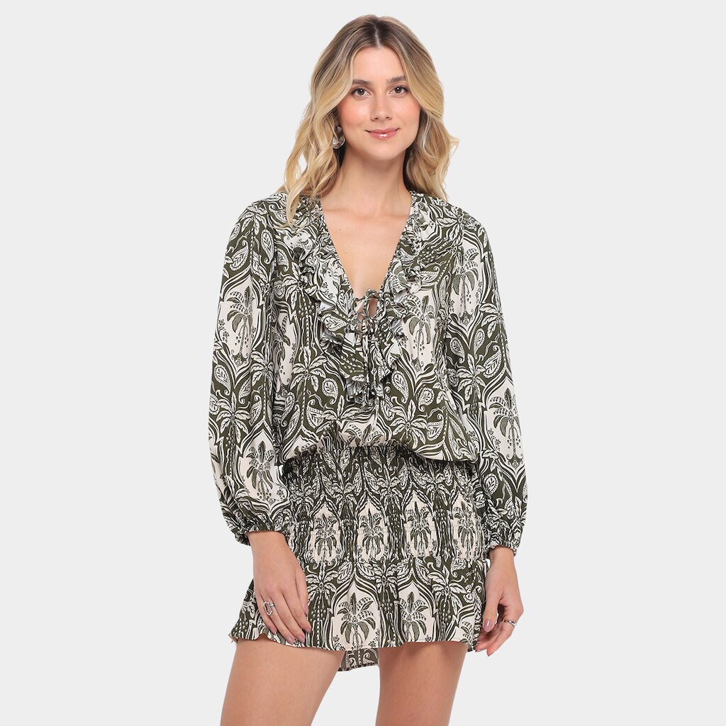 Vestido Farm Curto Serra Tropical