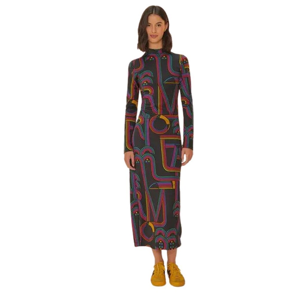 Vestido Farm Golinha Estampado Logotuca