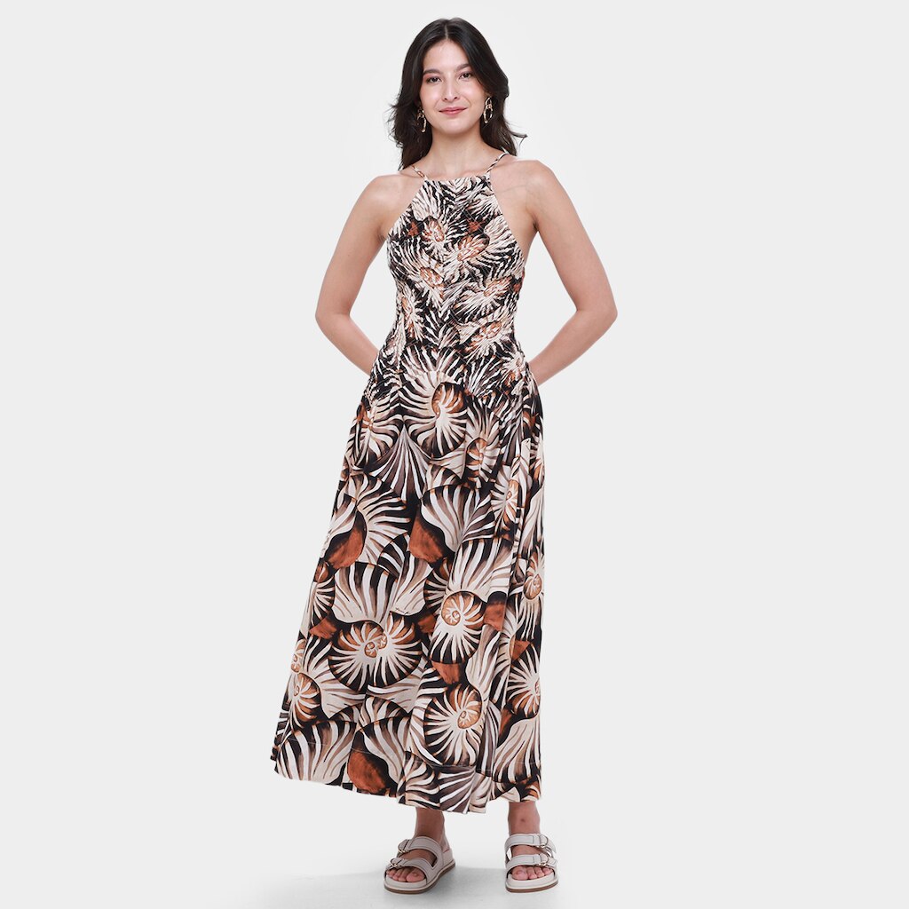 Vestido Farm Lastex Mar de Concha