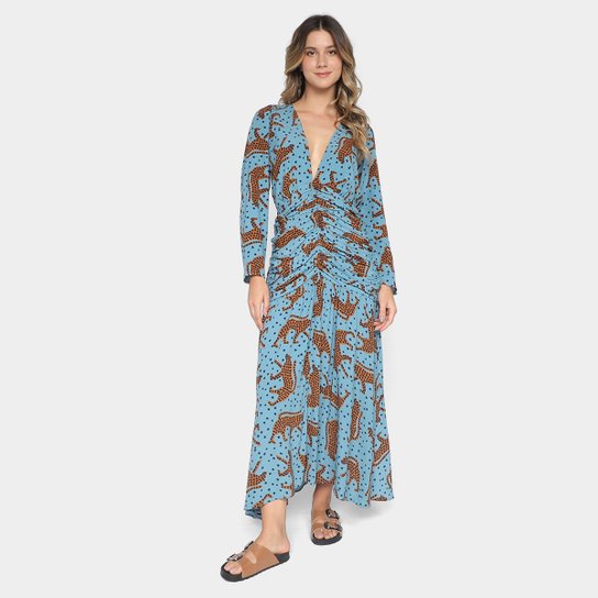 Vestido Farm Midi Evasê