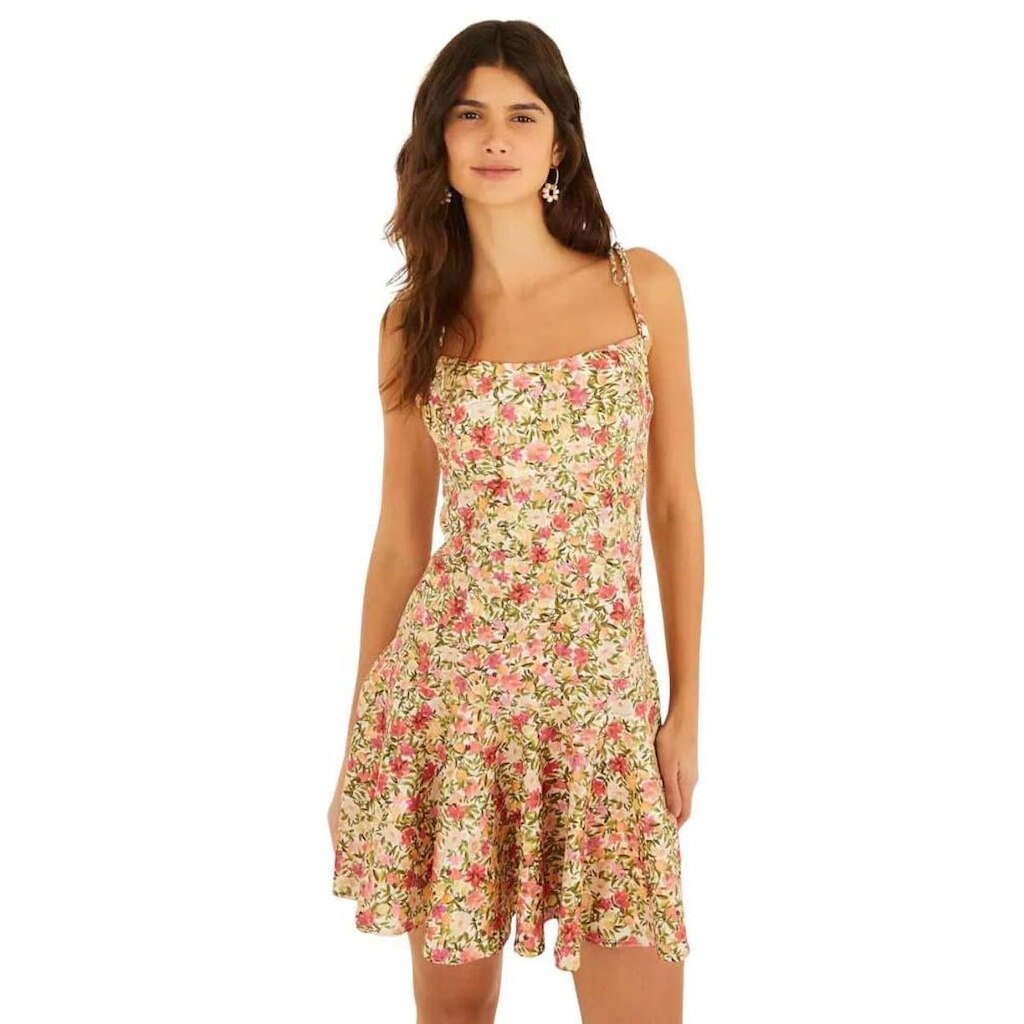 Vestido Farm Rio Curto Estampado Flor De Fruta