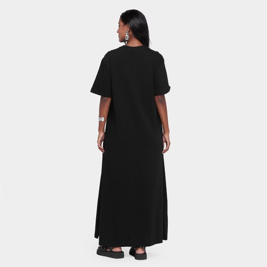 Vestido Farm T-Shirt Fenda Feminino